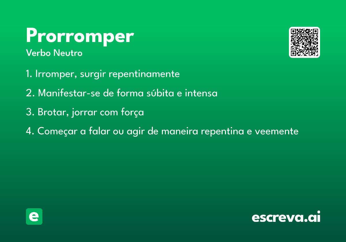 prorromper