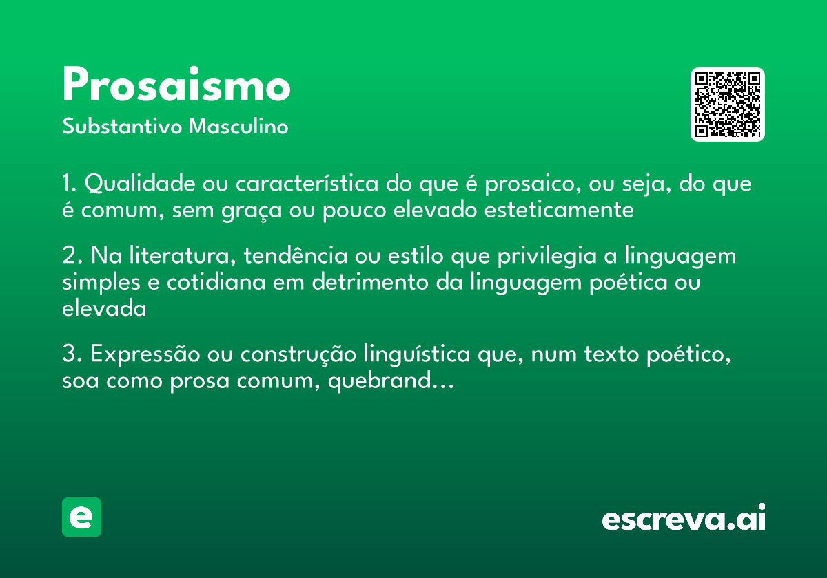 prosaismo