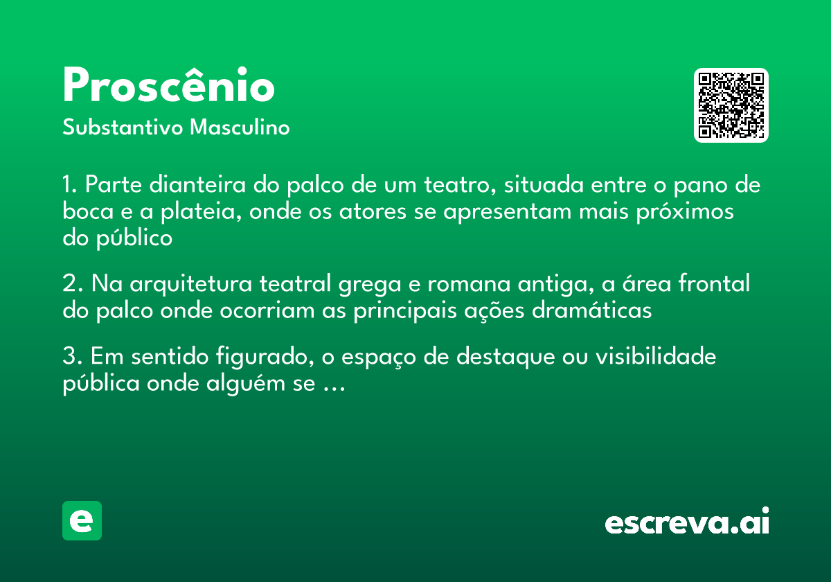 proscênio