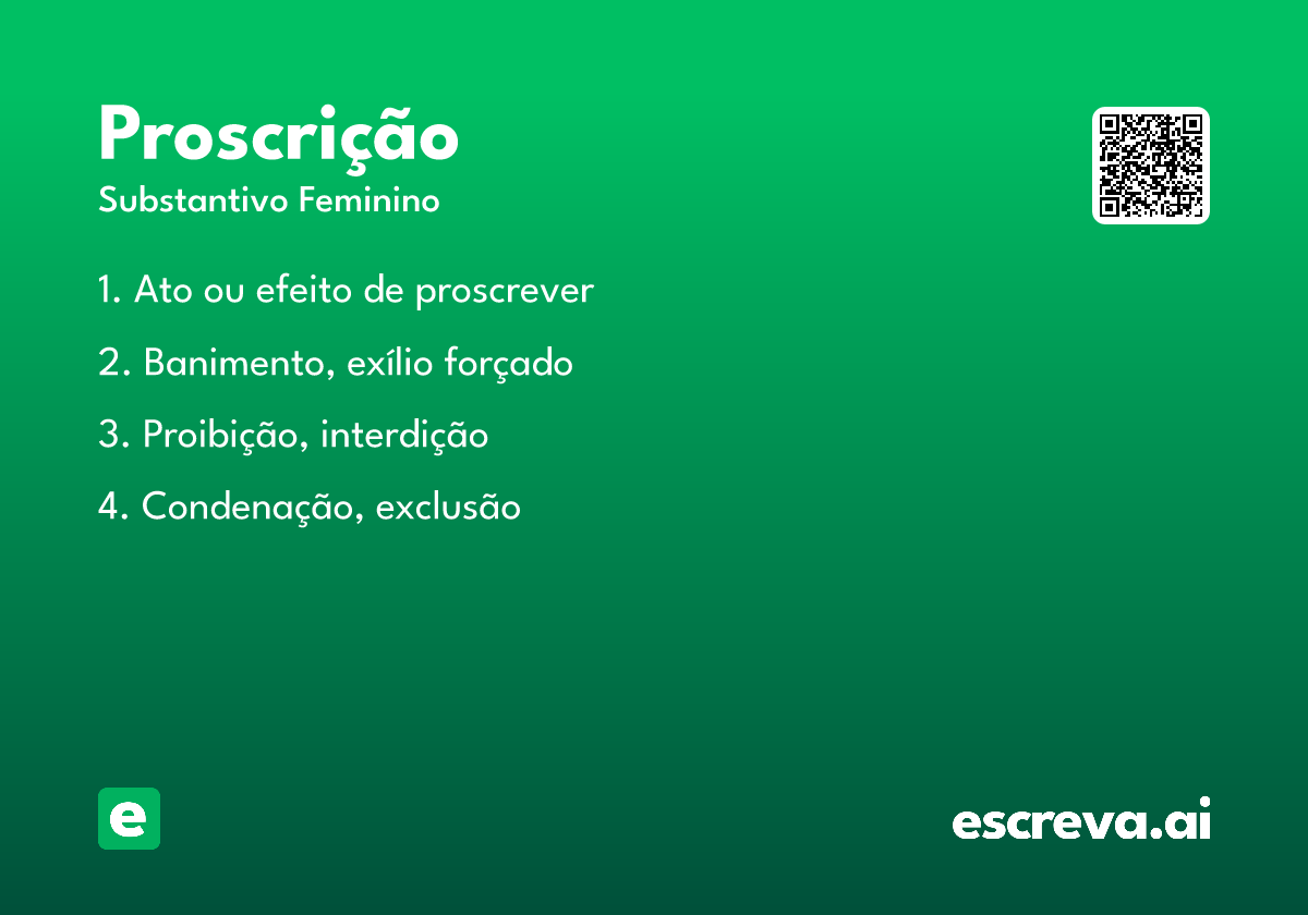 proscrição