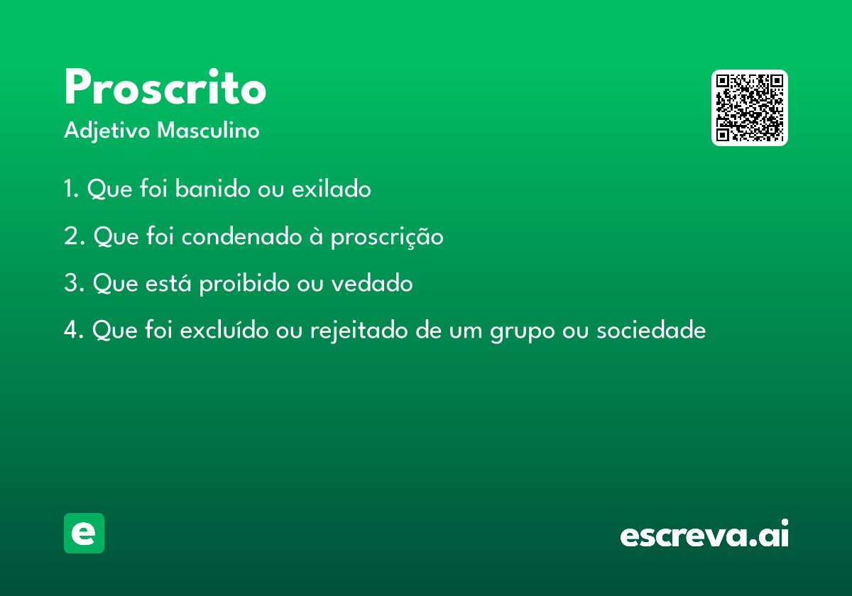 proscrito