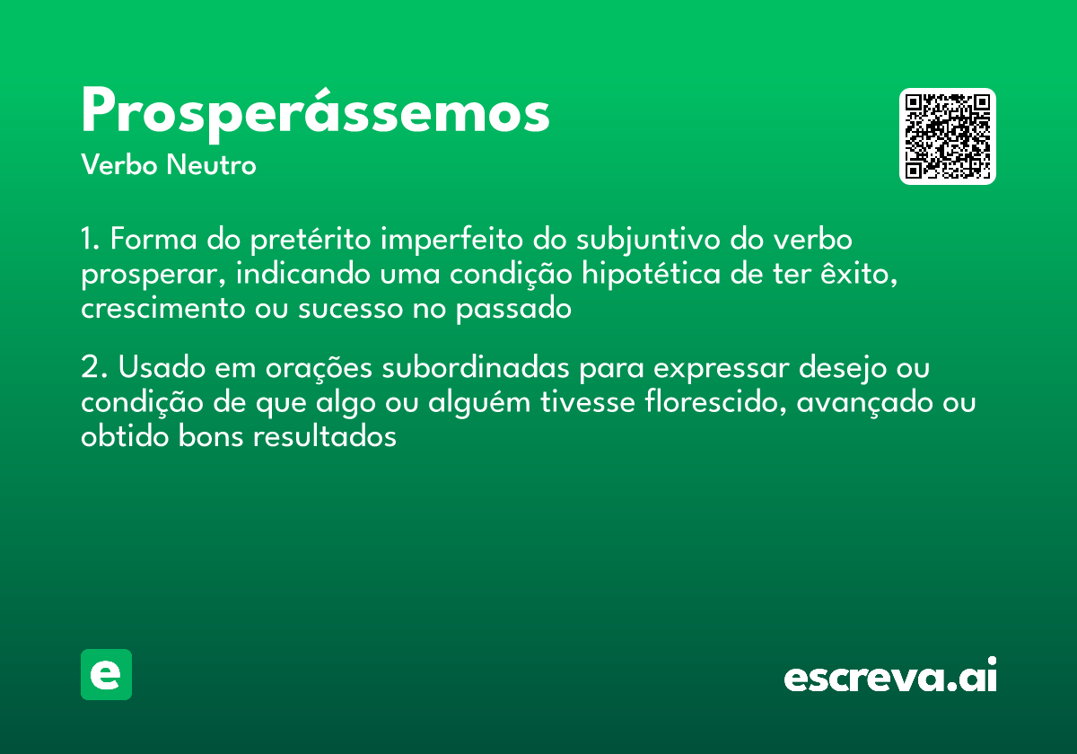 prosperássemos