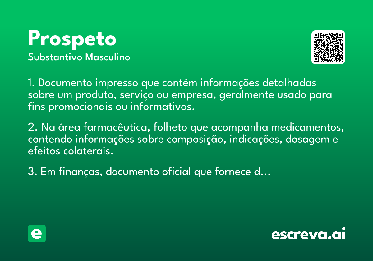prospeto