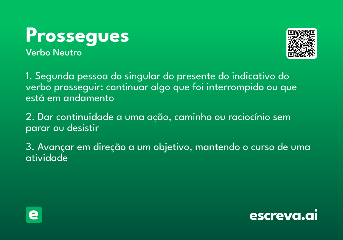 prossegues