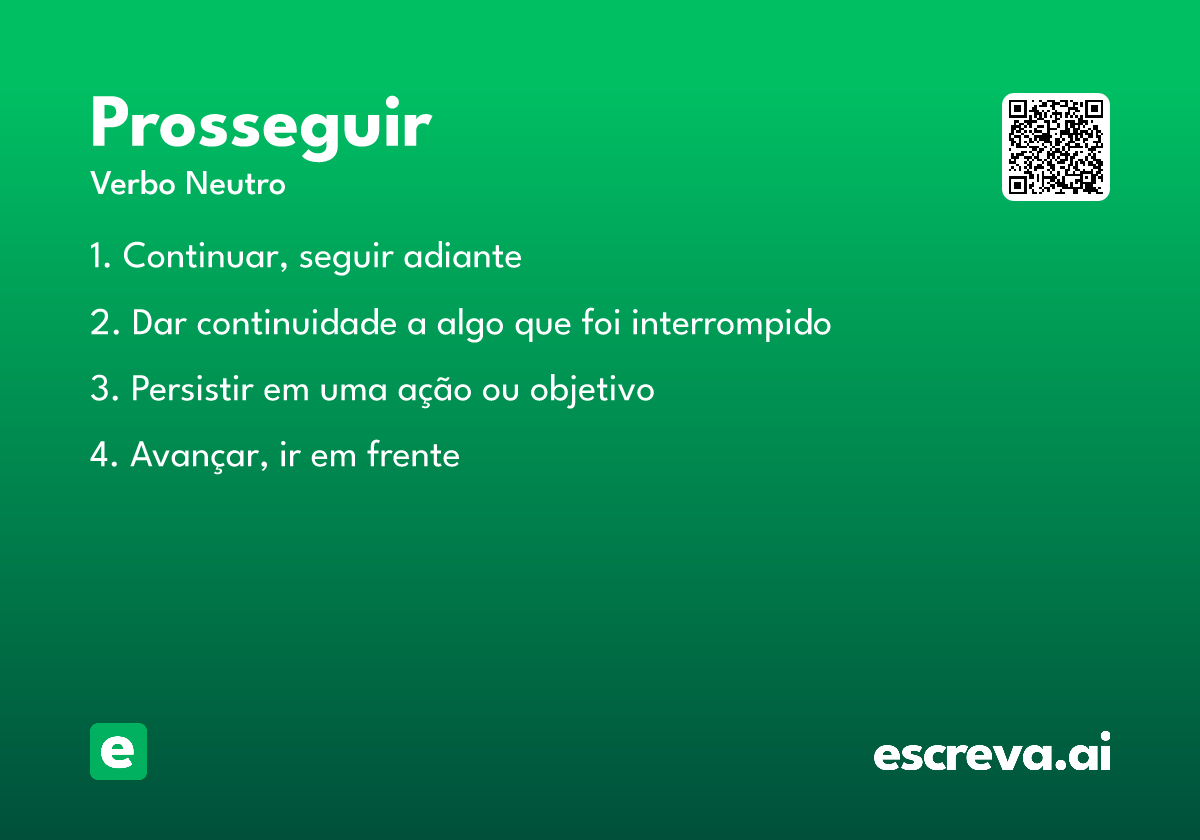 prosseguir