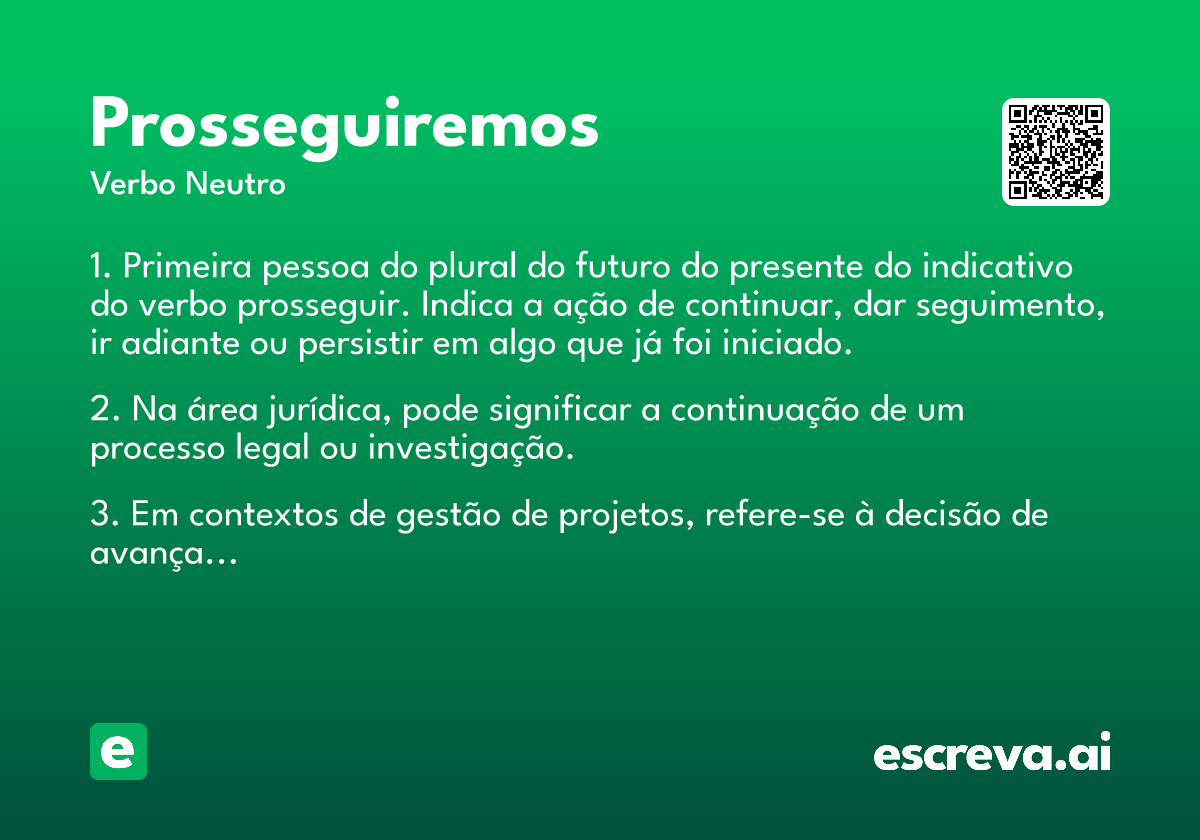 prosseguiremos