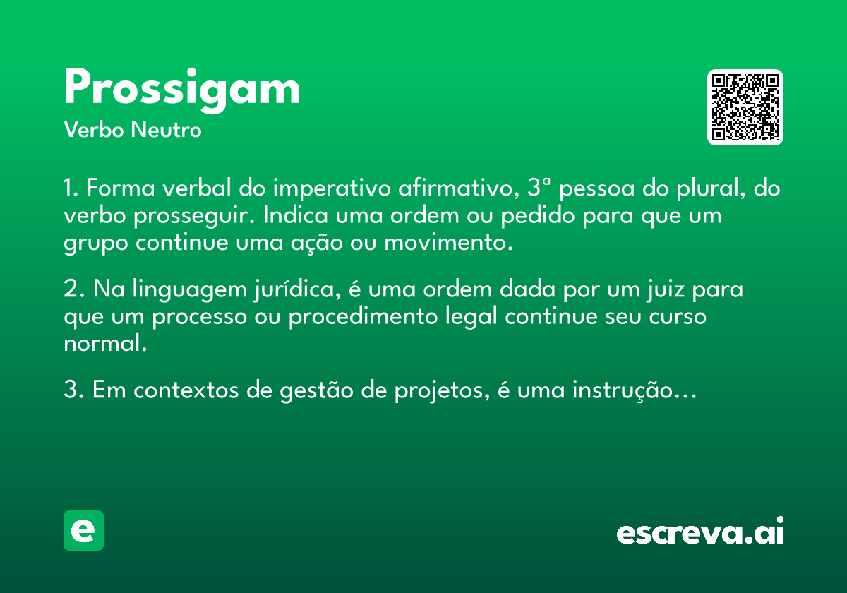 prossigam