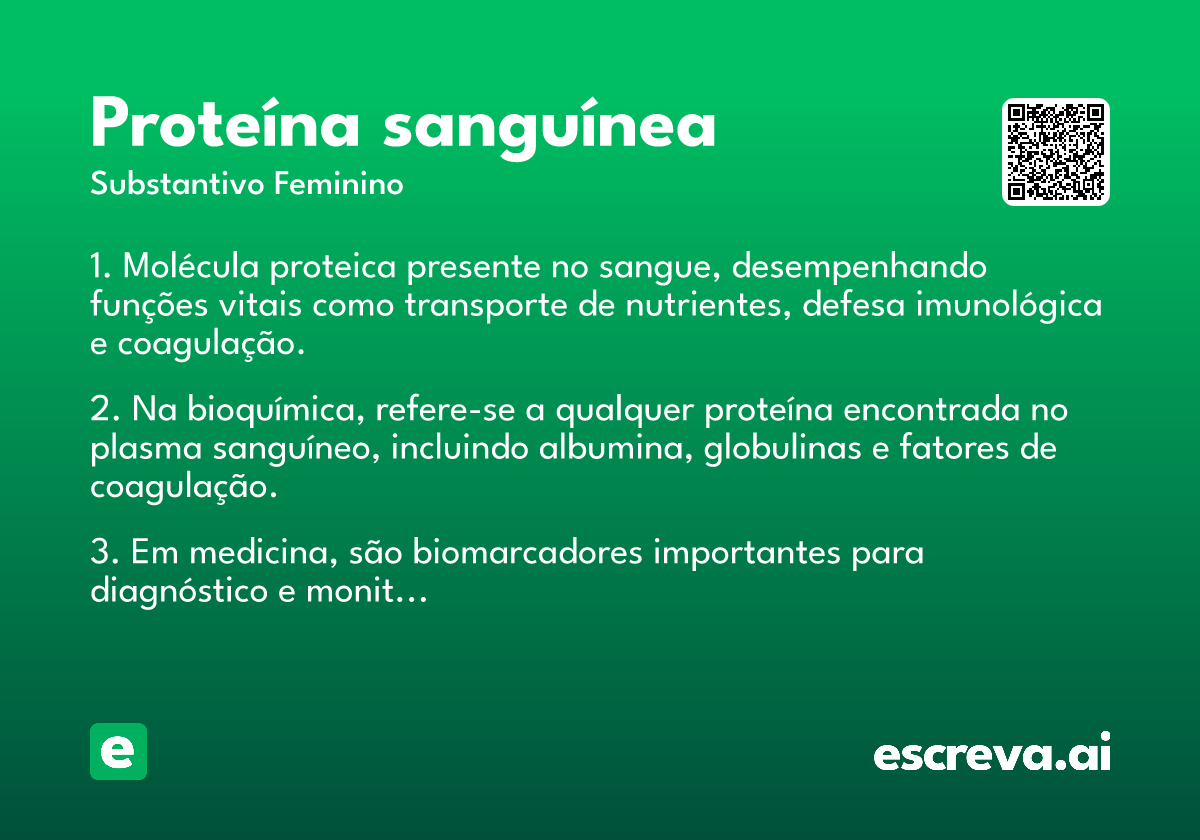 proteína sanguínea