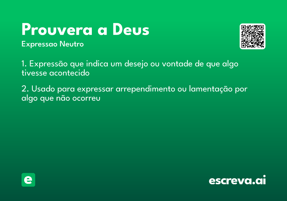 prouvera a Deus