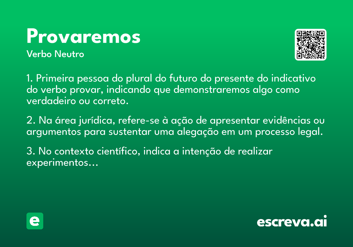 provaremos