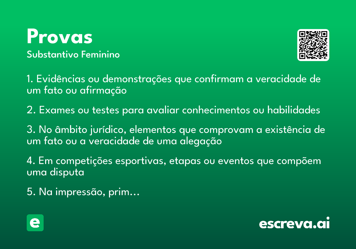provas