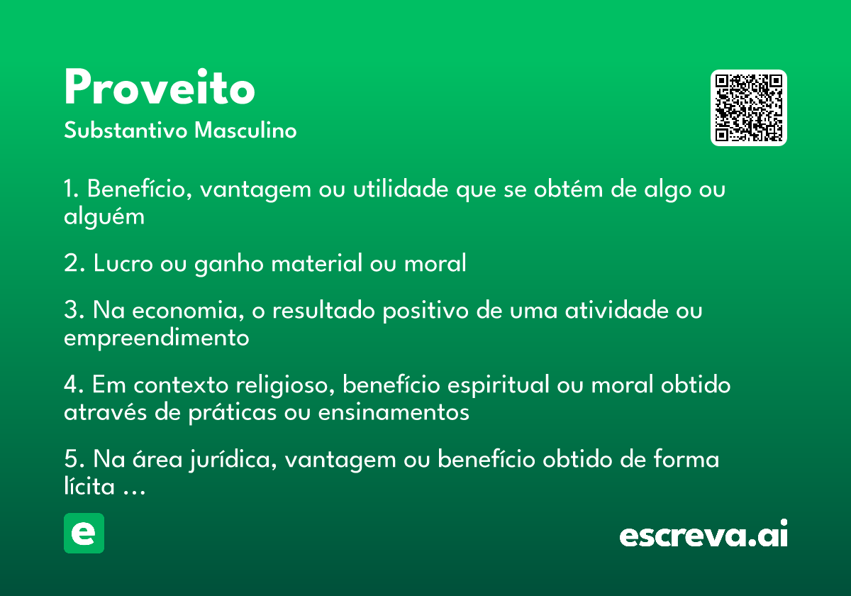 proveito