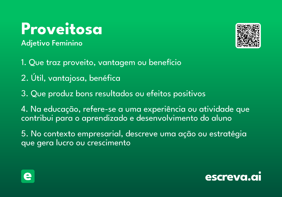 proveitosa