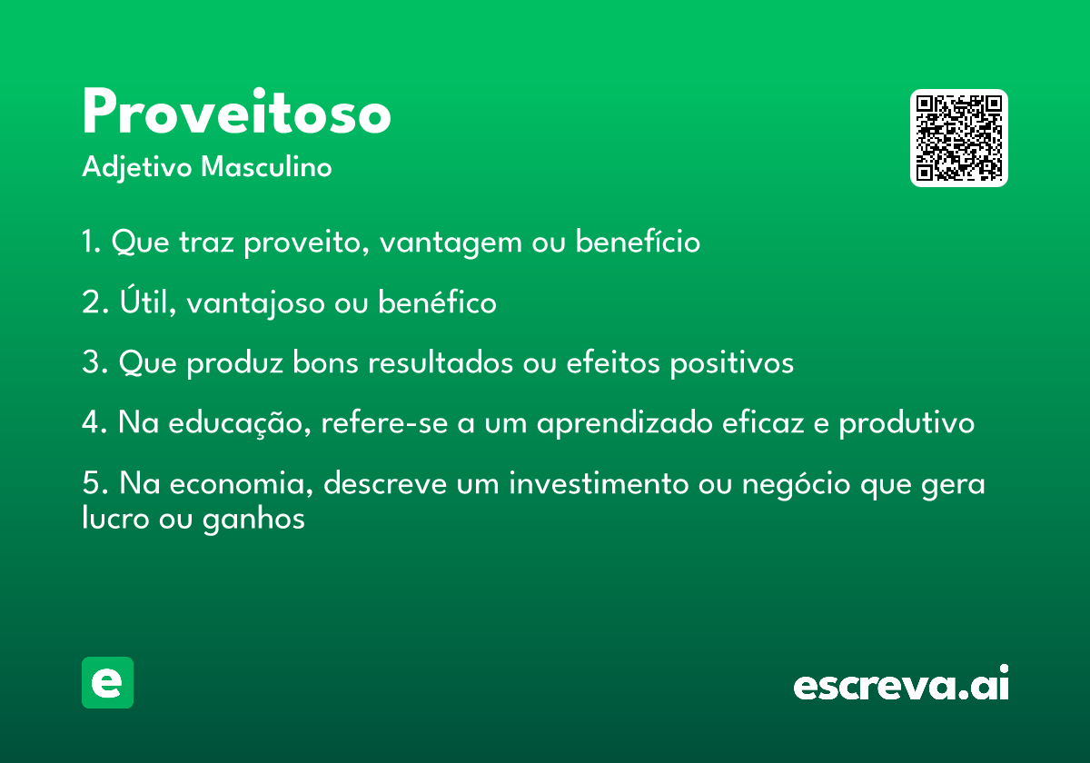 proveitoso
