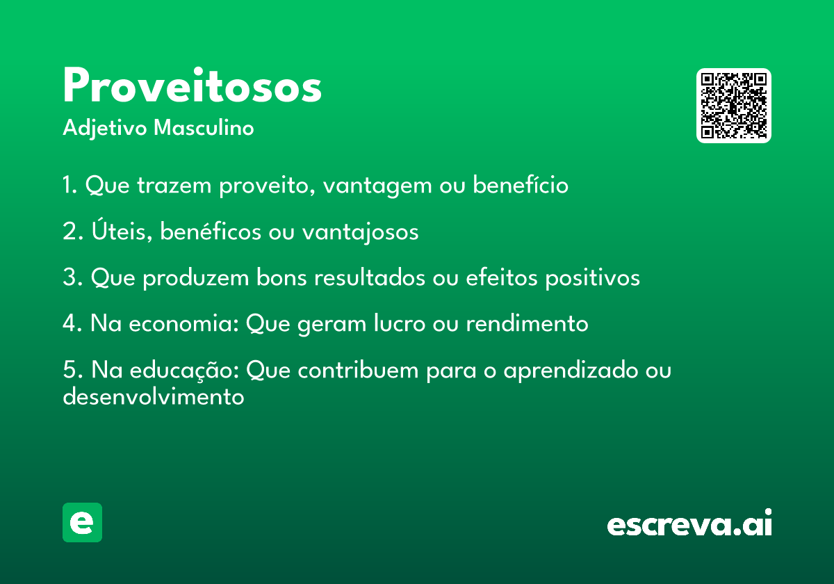 proveitosos