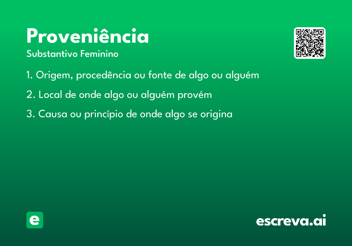 proveniência