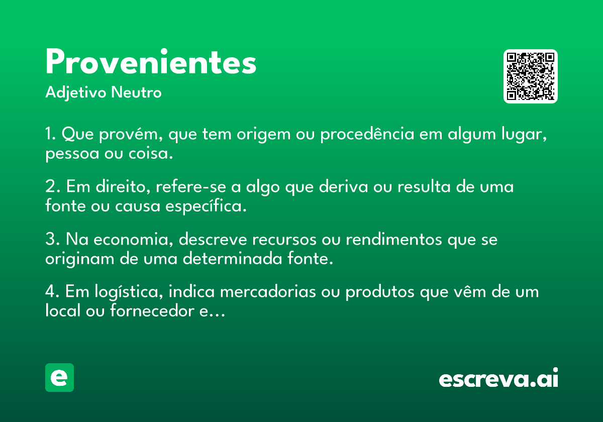 provenientes