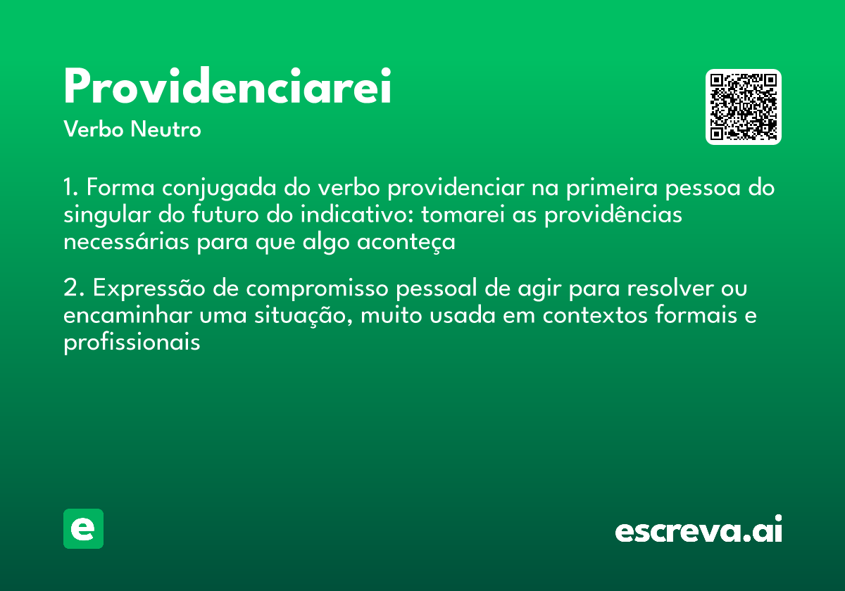 providenciarei