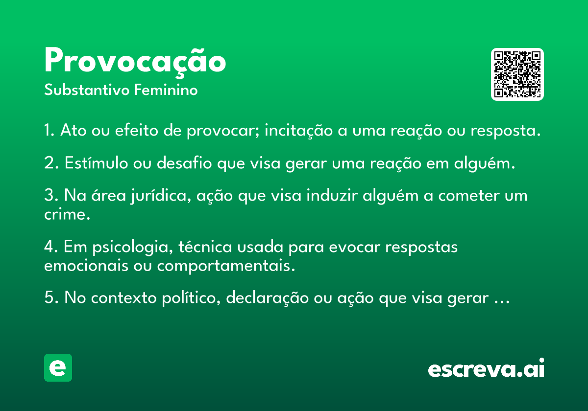 provocação