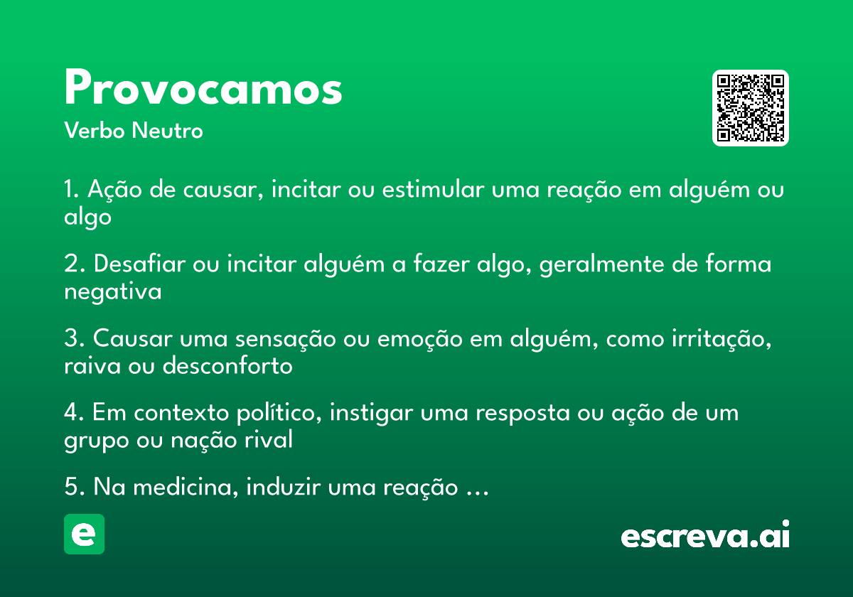 provocamos