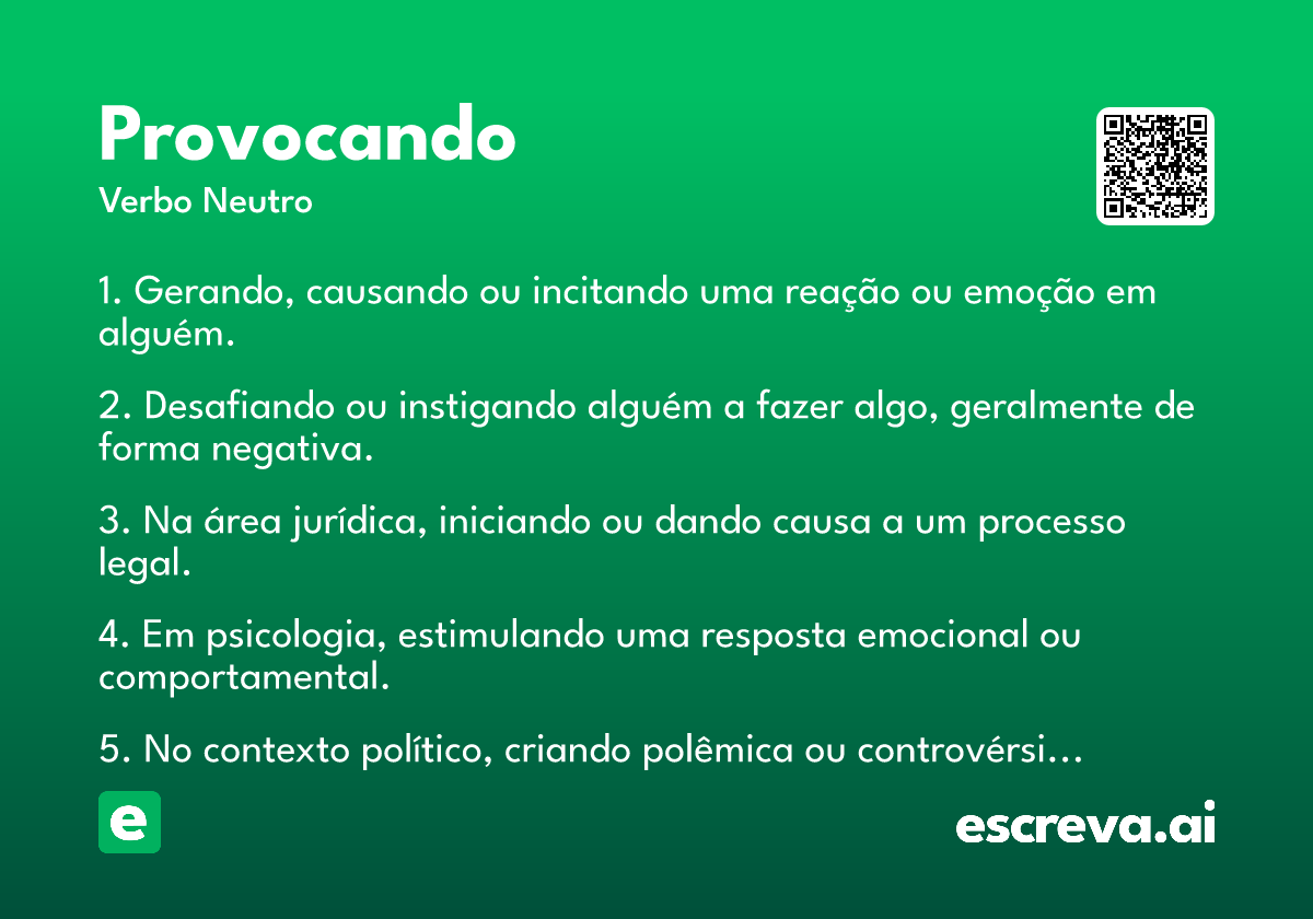 provocando