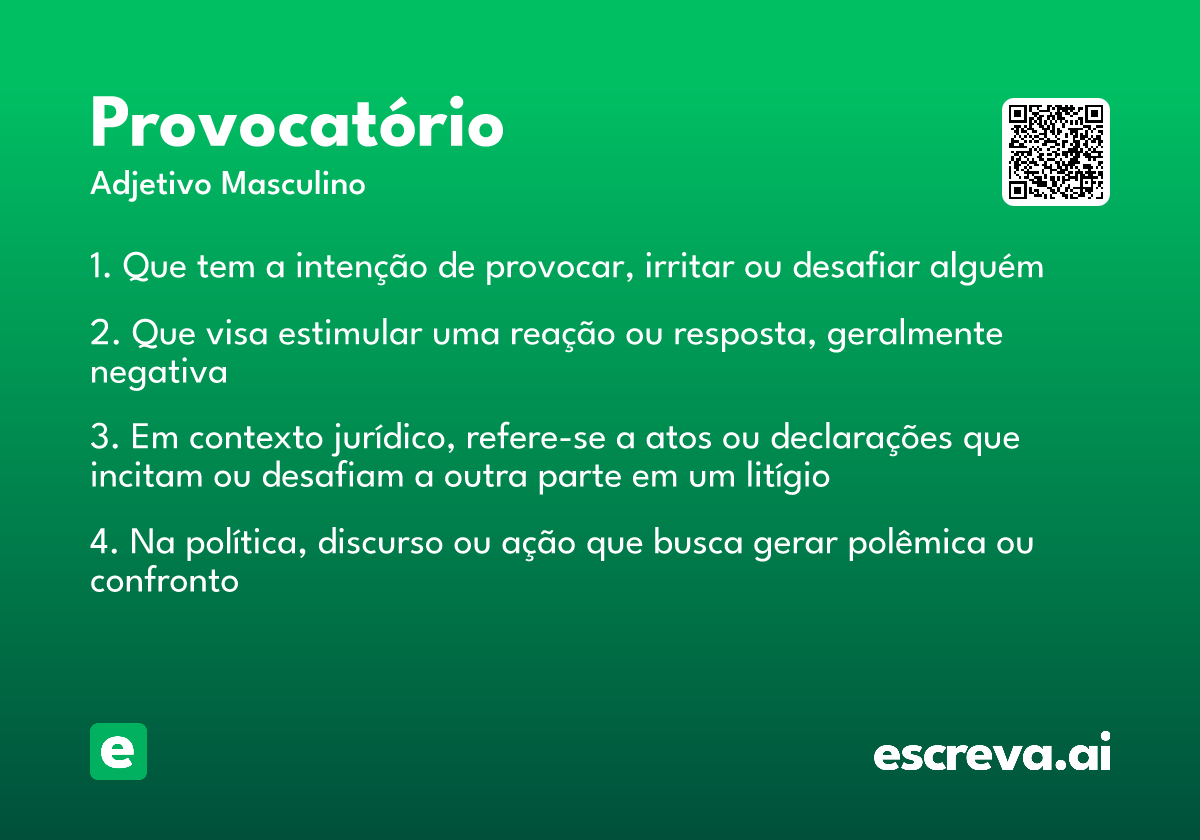 provocatório
