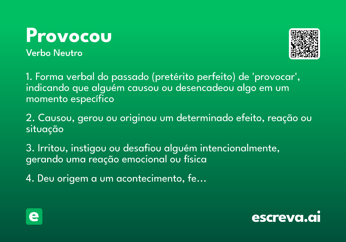 provocou