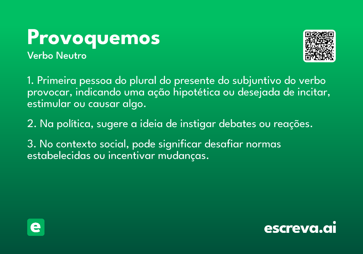 provoquemos