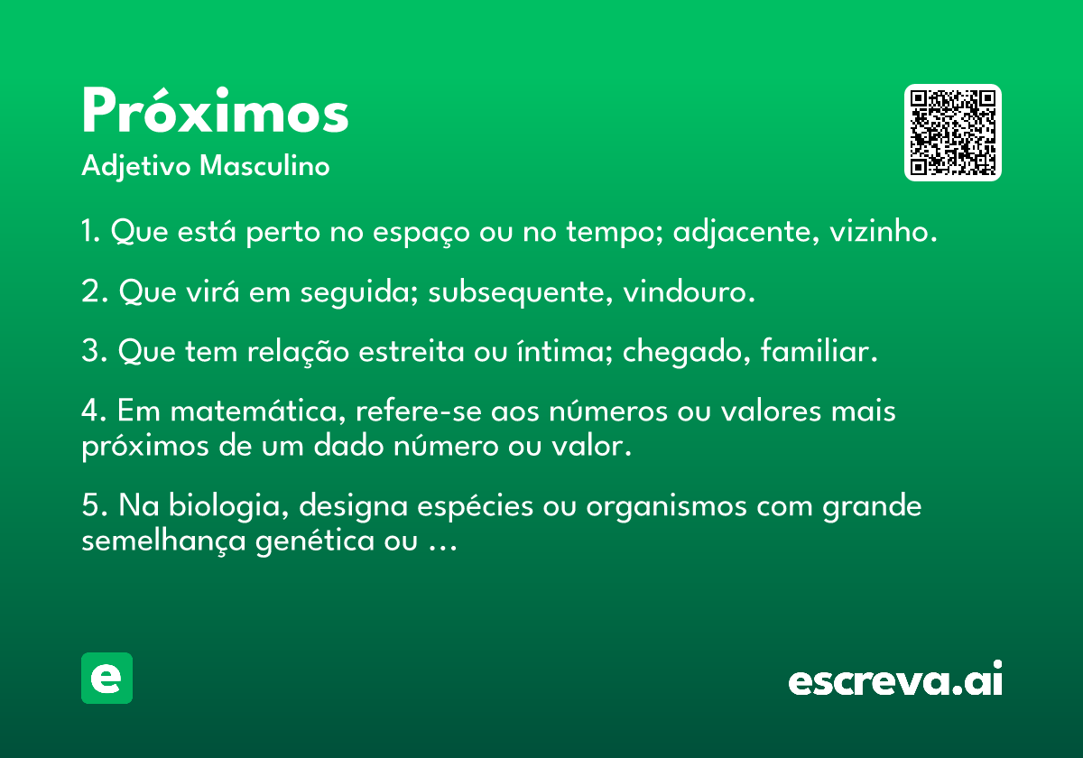 próximos