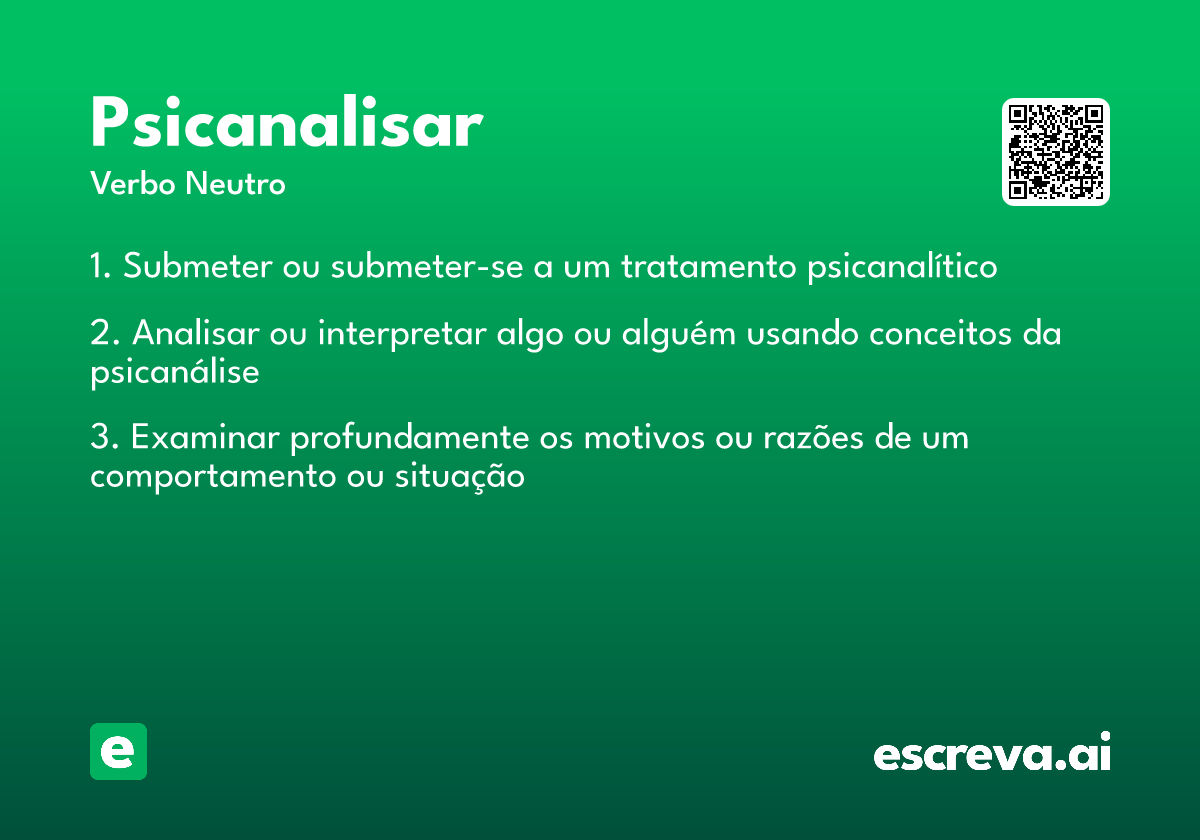 psicanalisar