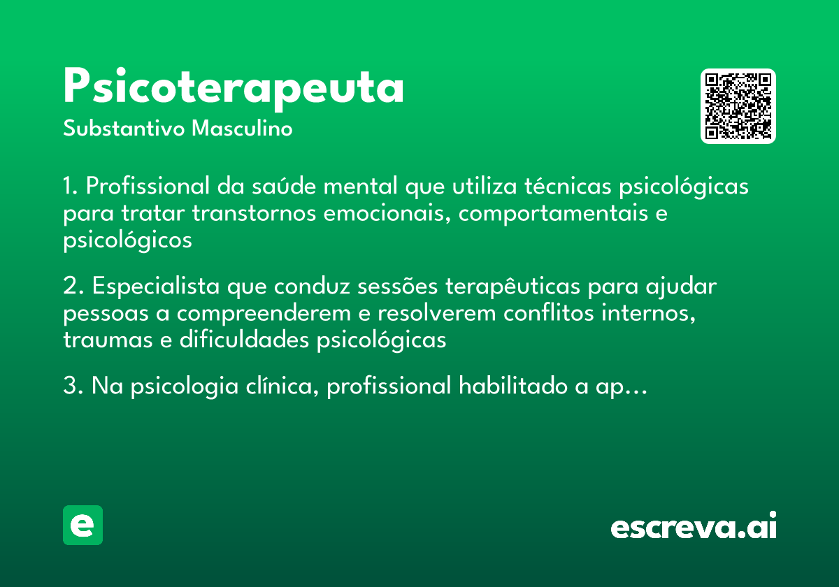 psicoterapeuta