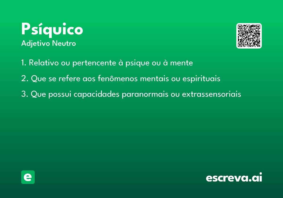 psíquico
