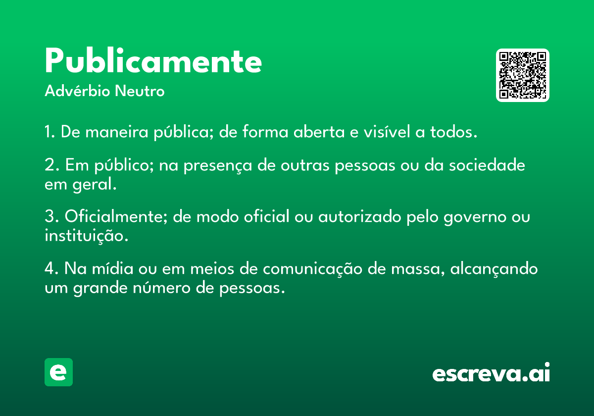 publicamente