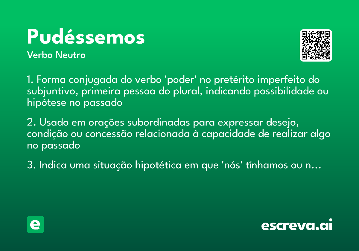 pudéssemos