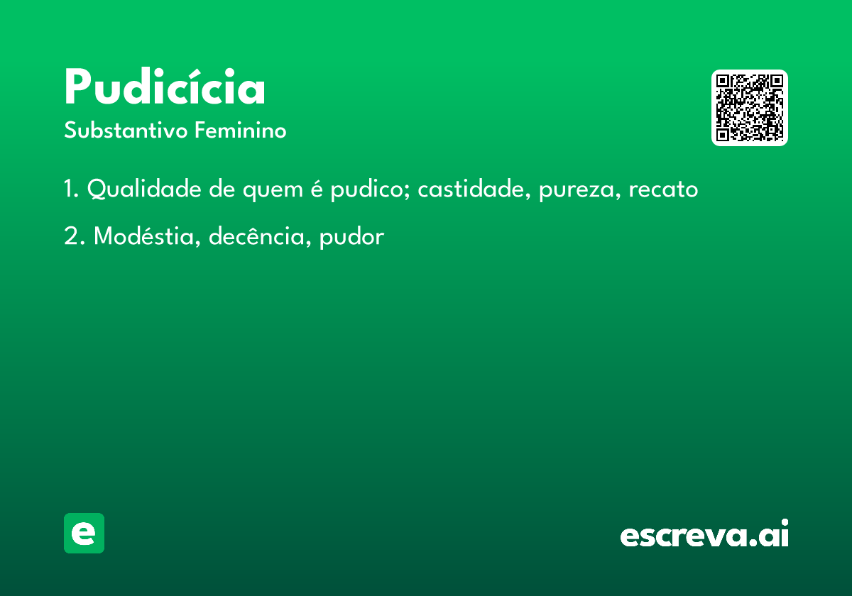 pudicícia