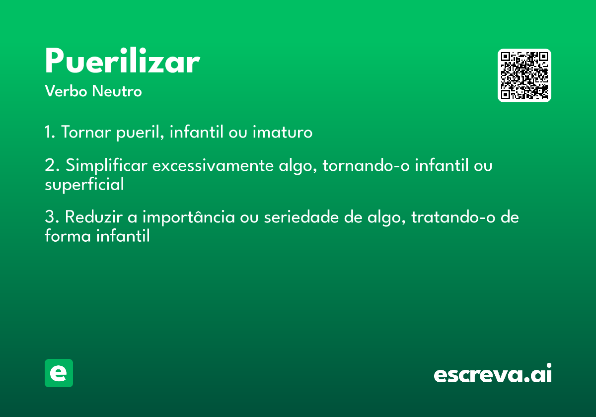 puerilizar