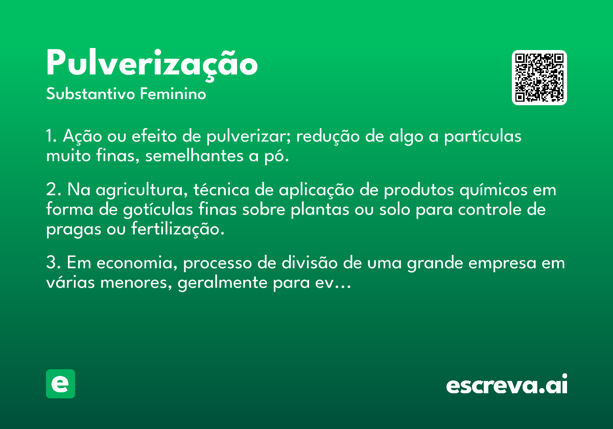 pulverização