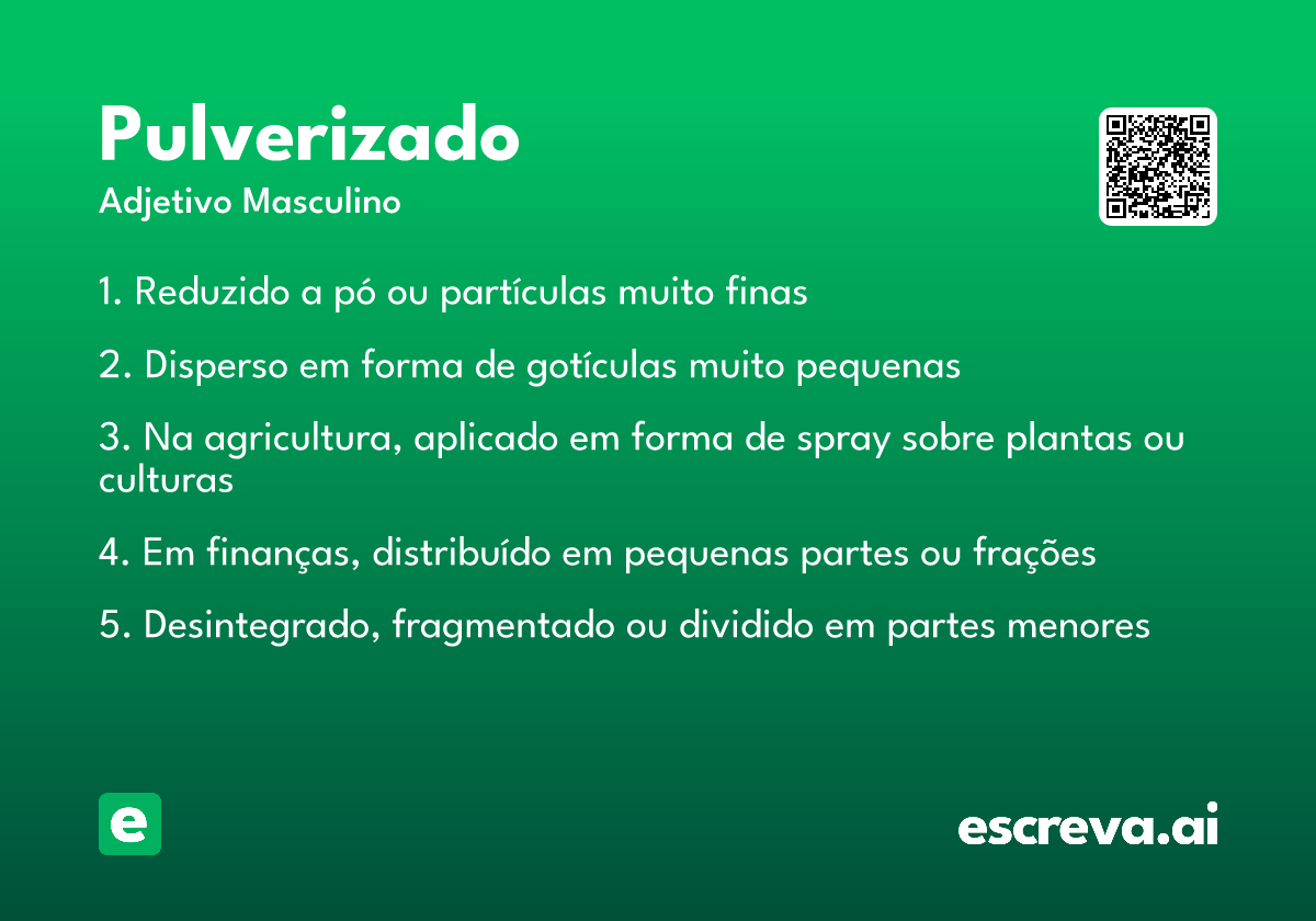 pulverizado