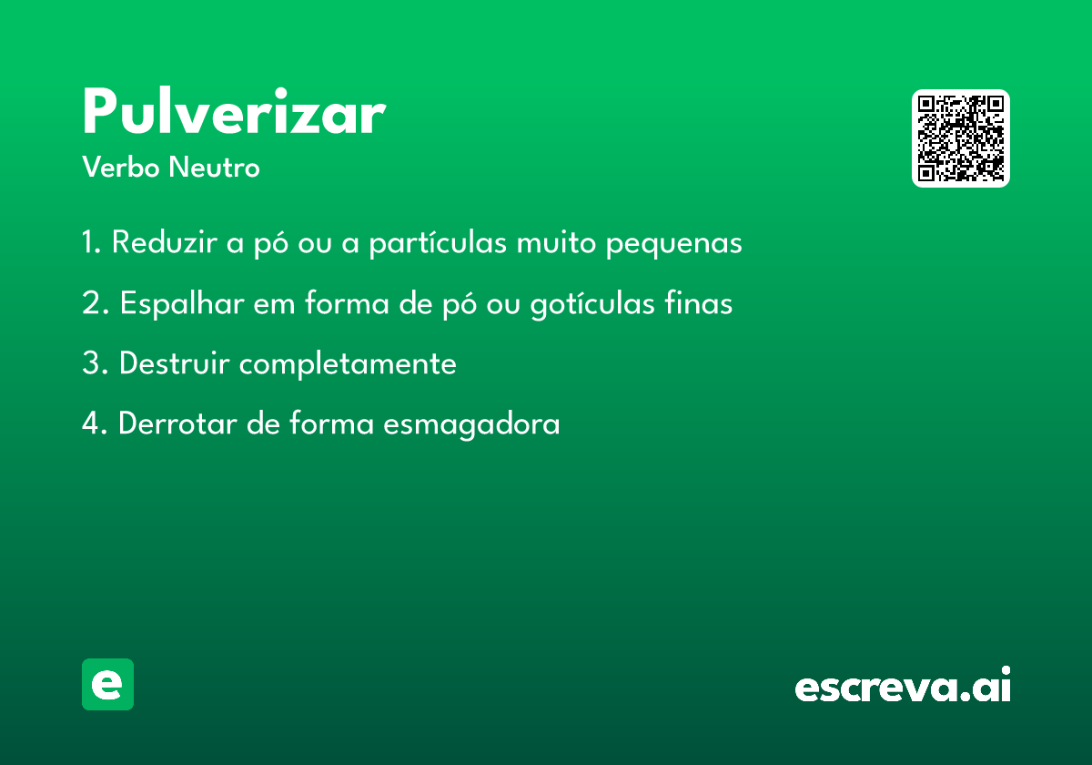 pulverizar