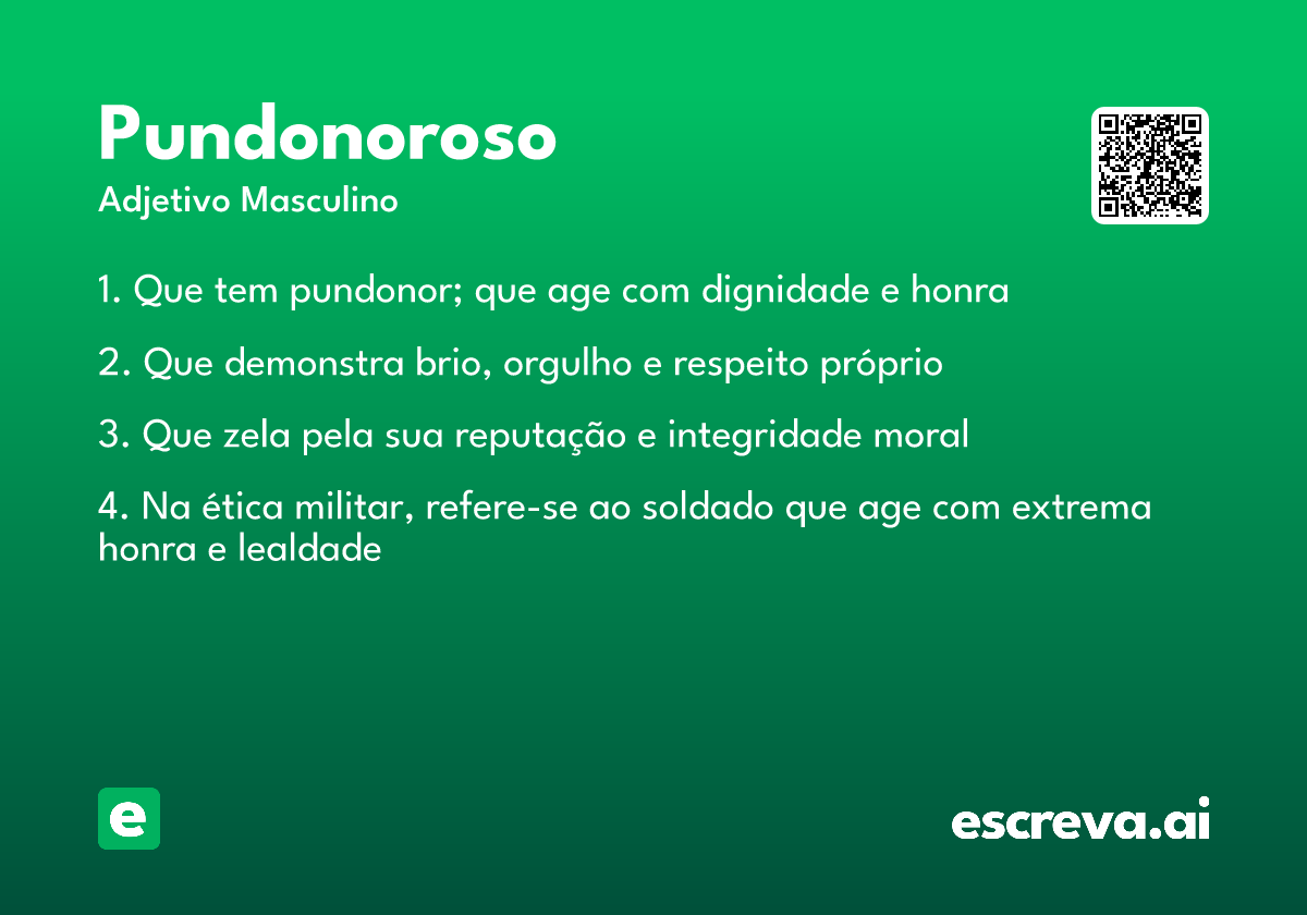 pundonoroso