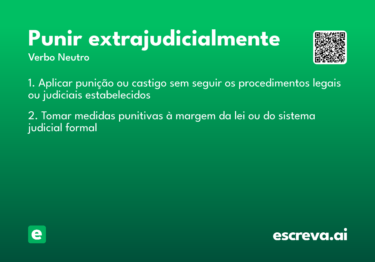 punir extrajudicialmente