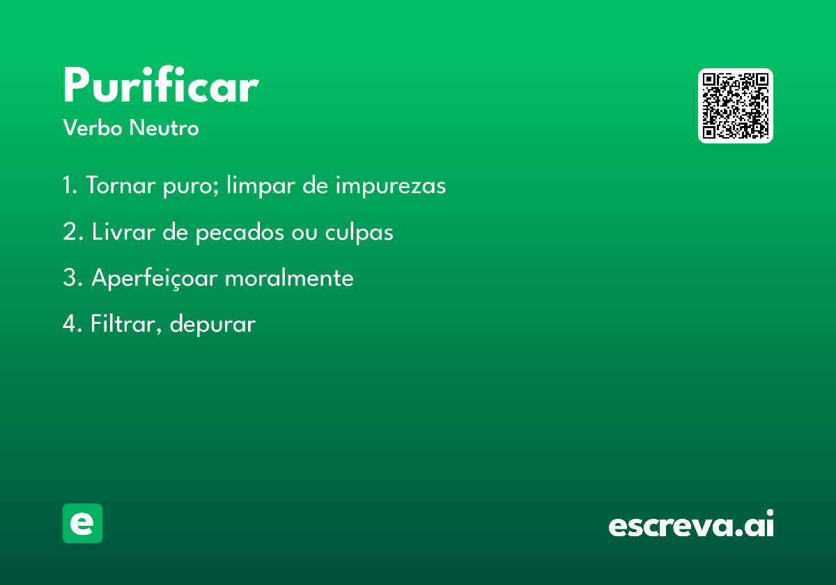 purificar