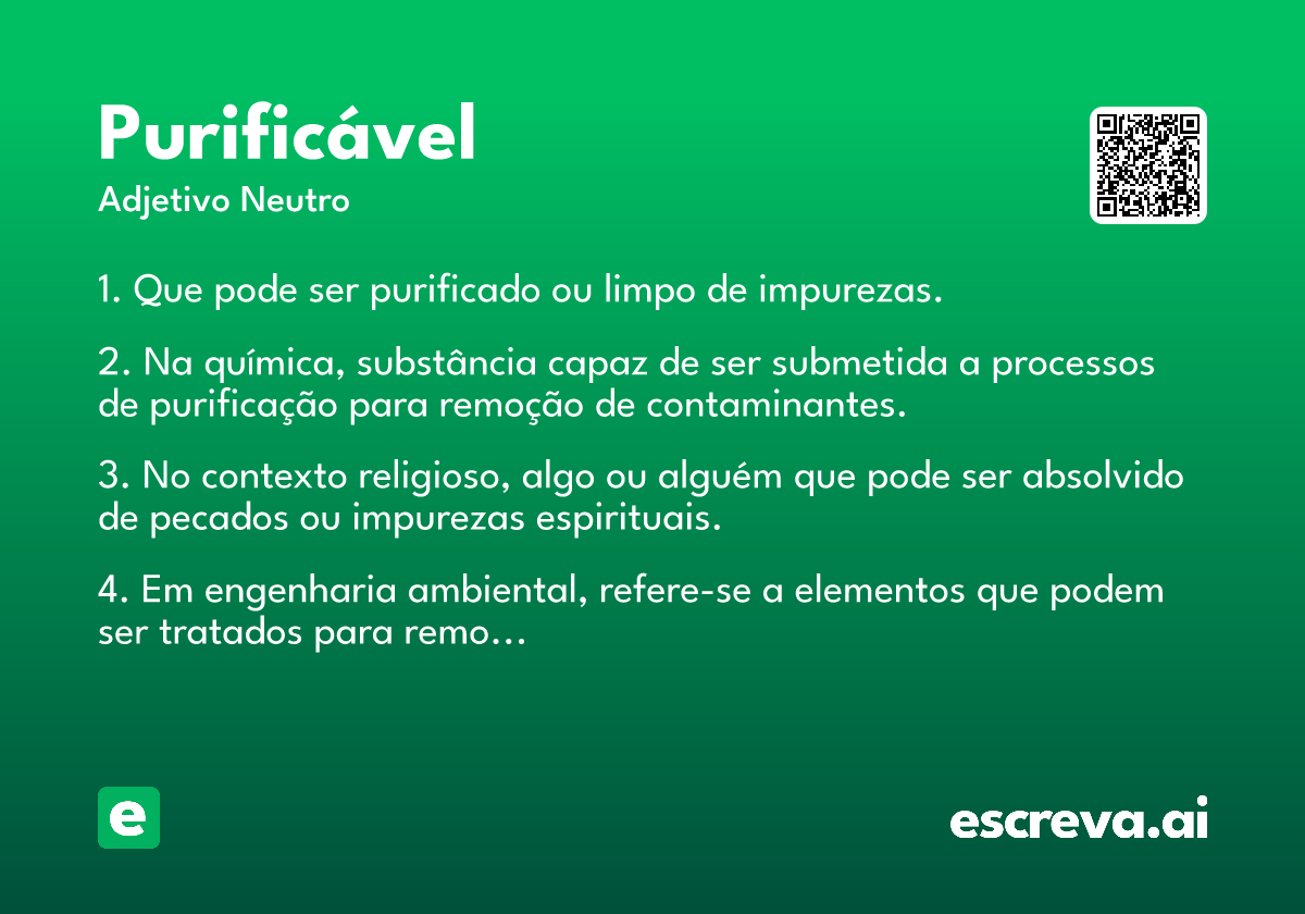 purificável