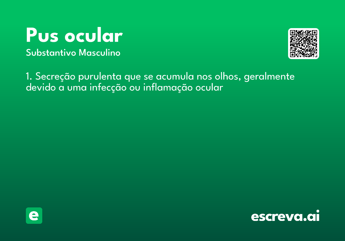 pus ocular