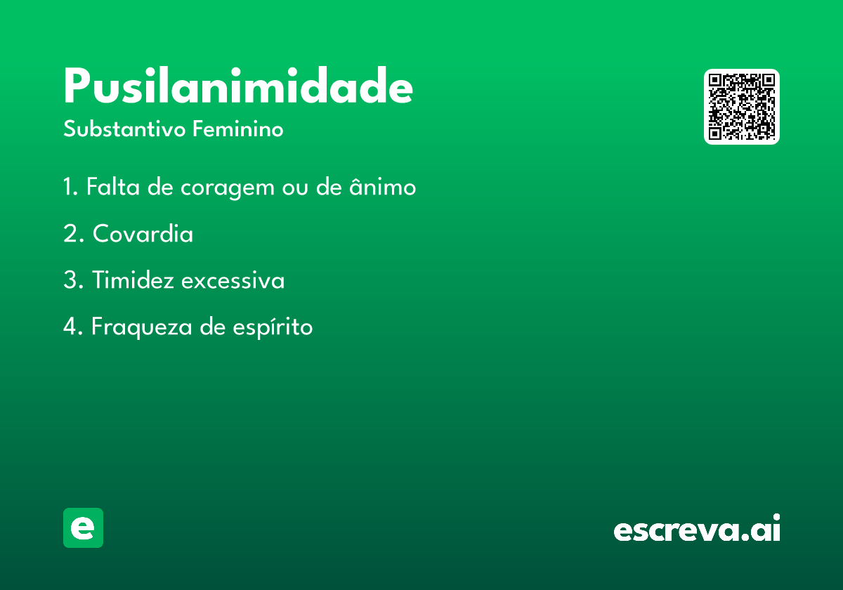 pusilanimidade