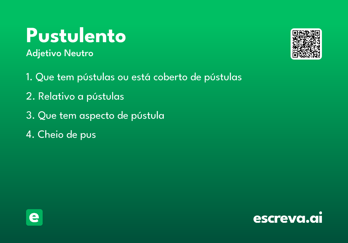 pustulento
