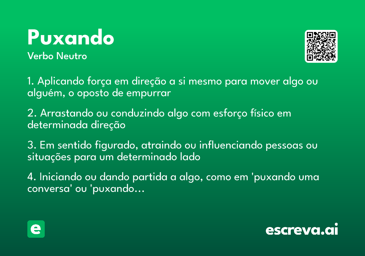 puxando