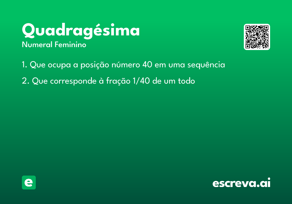 quadragésima