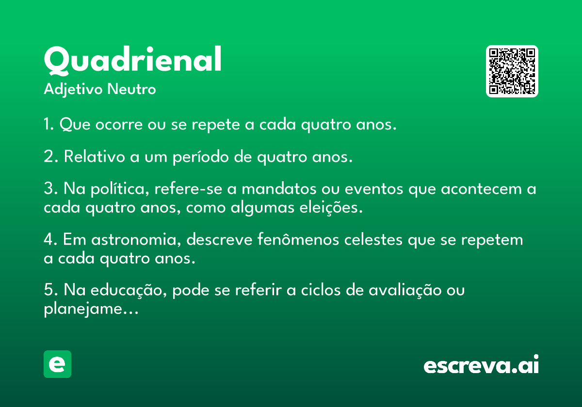 quadrienal