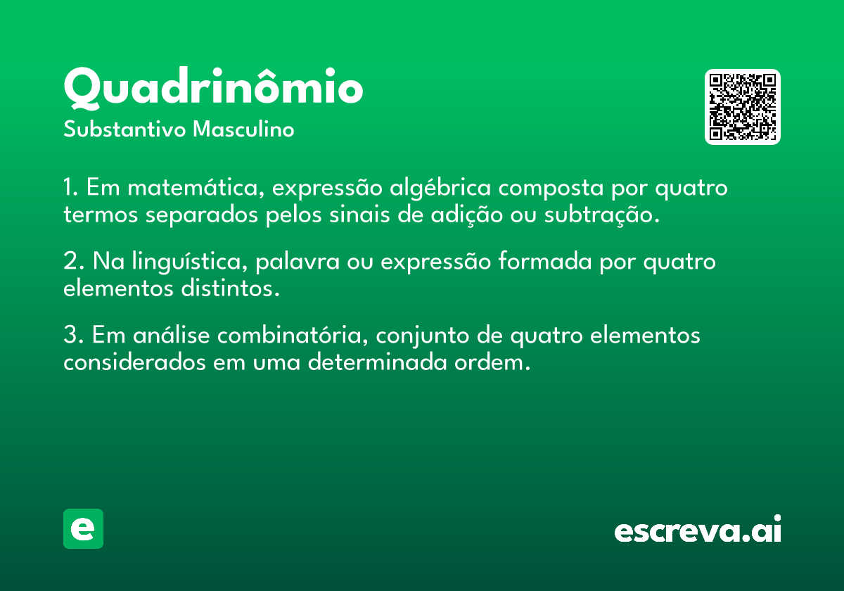 quadrinômio